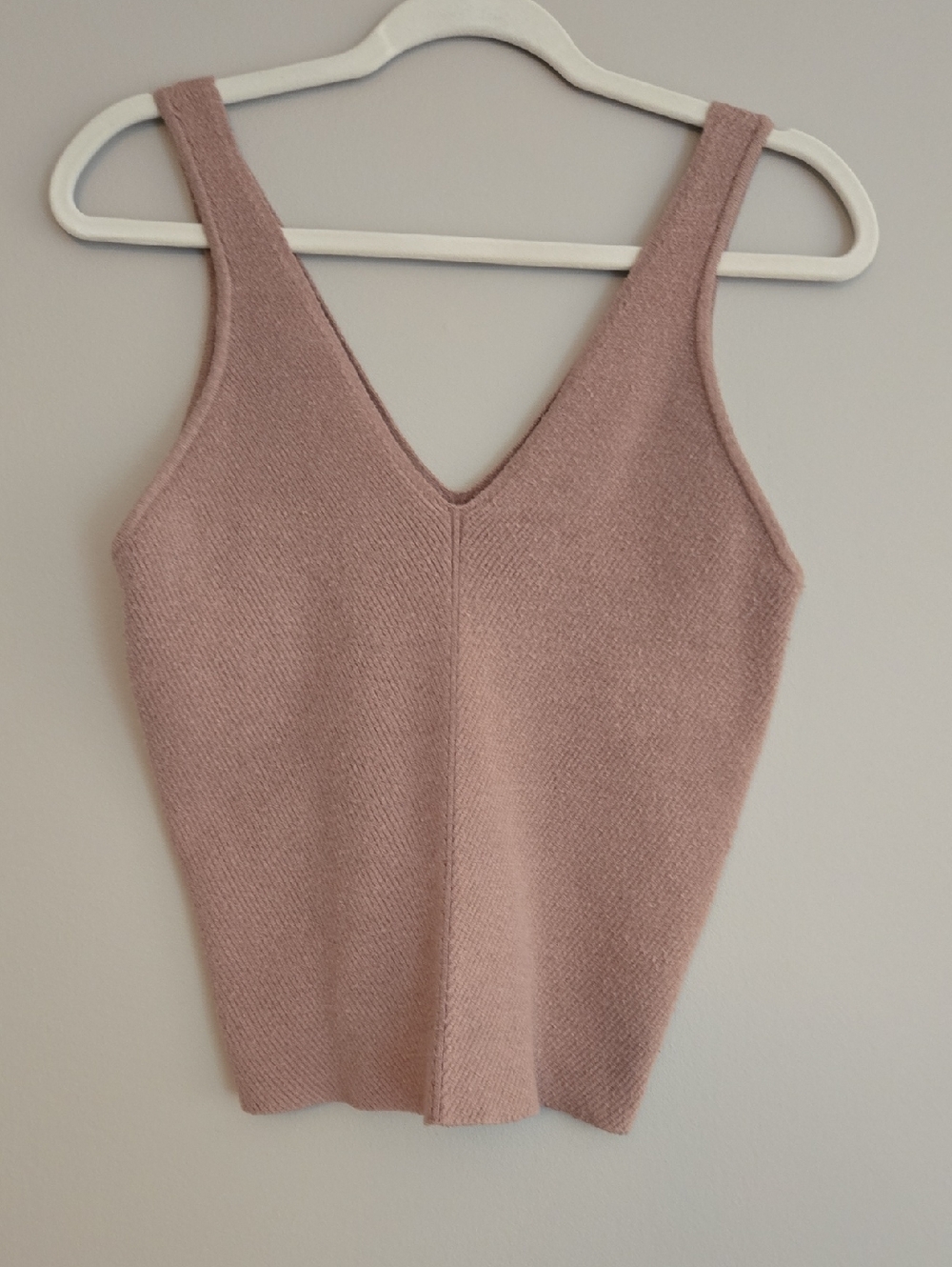 Abercrombie & Fitch Tan V-Neck Knit Tank Sleevless Sweater